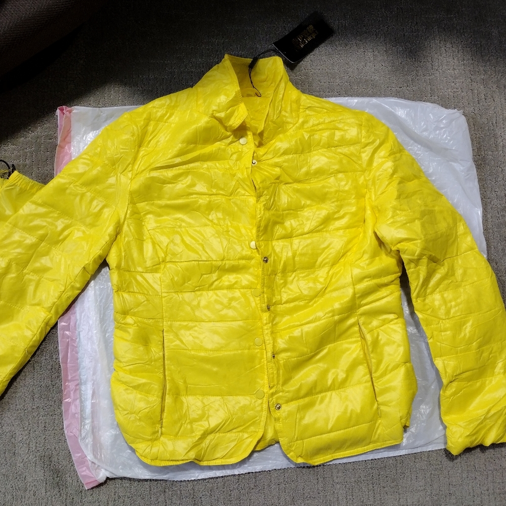 Down suit jacket, brand new, stylish